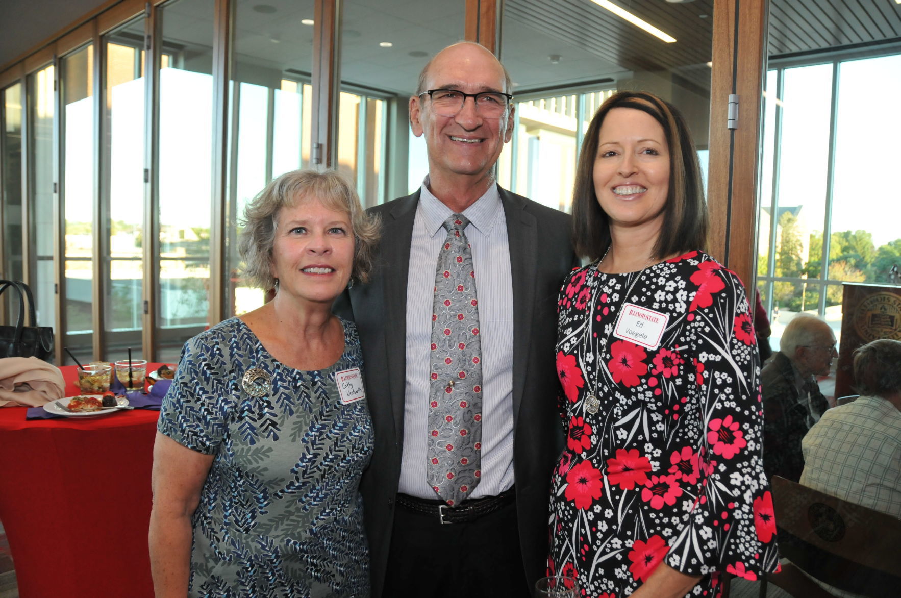 Cathy and Dennis Wentworth, Ed Voegele